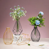 LumeGrid™ - Vase en Fer au Design Géométrique