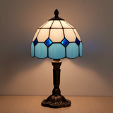 Lampe de Table LED Méditerranéenne - Design en Verre Décoratif