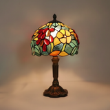 Lampe de Table LED Baroque Rococo - Éclairage Doux au Style Vitrail