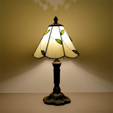 Lampe de Table Baroque Rétro - Élégance Méditerranéenne avec Verre Coloré