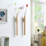 Vases muraux en bois avec support