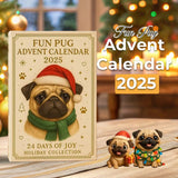 🎄🐾 Charmant Calendrier de Noël 2025 pour Carlin