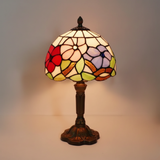 Lampe de Table LED Blanc Chaud - Design Vitrail au Charme Méditerranéen
