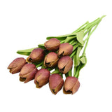10 Fleurs de Tulipe en Soie