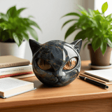 Chat Noir - Statue Mystique de Feline Sombre