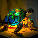 Étoiles Illuminées - Lampe en Vitrail
