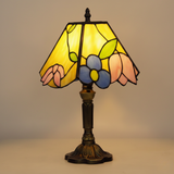 Lampe de Table Baroque Rétro - Style Méditerranéen avec Effet Vitrail