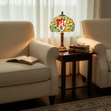 Lampe de Table LED Baroque Rococo - Éclairage Doux au Style Vitrail