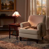 Lampe de Table LED Baroque Artistique - Design en Verre Vitrail Méditerranéen