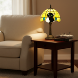 Lampe de Table Baroque Royal Chat Noir - Éclairage Ambiant Chaleureux