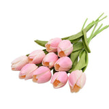 10 Fleurs de Tulipe en Soie