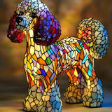 Arc-en-ciel - Lampe en Mosaïque de Verre