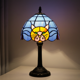 Lampe de Bureau Baroque Rétro avec Motif de Chat - Éclairage Chaud et Accueillant