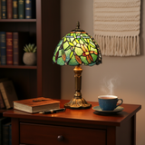 Lampe de Table LED Vitrail Méditerranéen - Éclairage Chaud et Design Raffiné