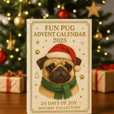 🎄🐾 Charmant Calendrier de Noël 2025 pour Carlin