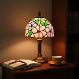 Lampe de Table LED au Style Baroque - Design avec Verre et Ambiance Méditerranéenne
