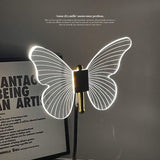 Lampe de Table en Cristal avec Motif Papillon