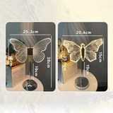 Lampe de Table en Cristal avec Motif Papillon