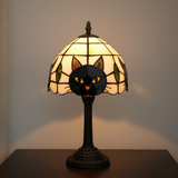 Lampe de Bureau Baroque Rétro Chat Noir - Pour une Ambiance Chaleureuse à la Maison