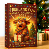 Calendrier de l'Avent 2025 avec Highlander 🎄✨ – Poupée 3D artisanale (24 pièces)