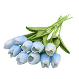 10 Fleurs de Tulipe en Soie