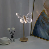Lampe de Table en Cristal avec Motif Papillon