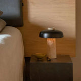 Table Lamp in Natural Travertine