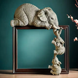 MesterKéz | Élégante Décoration Rétro d'Éléphant