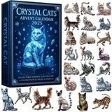 🎄Calendrier de l'Avent en Cristal pour Chats - Cadeau de Noël 2025