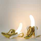 Lampe de table Art Déco en forme de banane