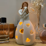 SzívFény | Lampe Statue Mère et Fille Apaisante