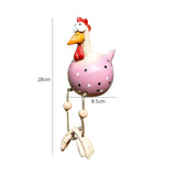 Statue de poule aux yeux expressifs