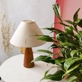 Lampe de Table en Bois Massif au Design du 18ème Siècle