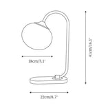 Lampe de Table en Métal et Verre Style Marshmallow