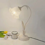 Lampe de Table Vintage à Fleurs Ajustable