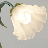 Lampe de Table Vintage à Fleurs Ajustable
