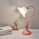 Lampe de Table Vintage à Fleurs Ajustable