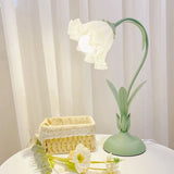 Lampe de Table Vintage à Fleurs Ajustable