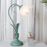 Lampe de Table Vintage à Fleurs Ajustable