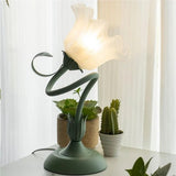 Lampe de Table Vintage à Fleurs Ajustable