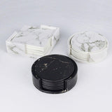 Set de coasters en cuir vegan
