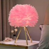 Missfeather™ - Lampe de Table à Intensité Lumineuse Ajustable avec Plumes Élégantes