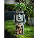 MoaiFény | Lampe de jardin solaire Moai