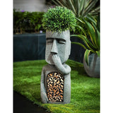 MoaiFény | Lampe de jardin solaire Moai