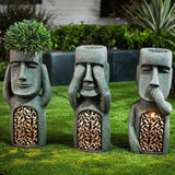 MoaiFény | Lampe de jardin solaire Moai