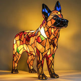 Morcos - Lampe en mosaïque de verre coloré