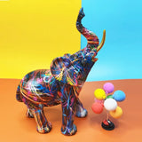Elefánt™ - Sculpture d'éléphant inspirée par l'art du graffiti