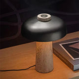 Table Lamp in Natural Travertine
