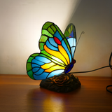 Lampe décorative au design de papillon bleu