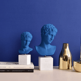 Statue de David en Teintes Azur